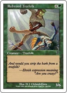 Redwood Treefolk (7ED-C)