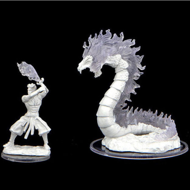 Critical Role: Unpainted Miniatures -  Ashari Firetamer & Inferno Serpent