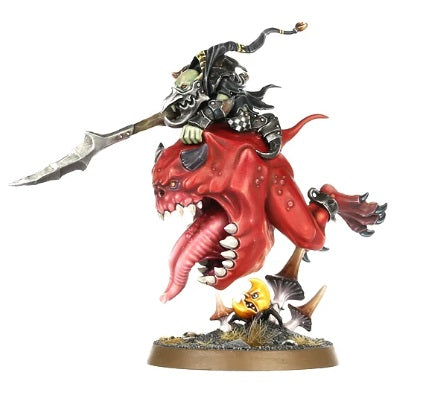 Age of Sigmar: Gloomspite Gitz - Loonboss on Giant Cave Squig