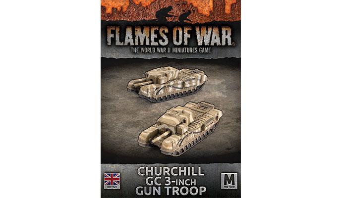 Flames of War: WWII: British (BBX67) - Churchill Gun Carrier (3-inch) Tanks (x2) (Mid)