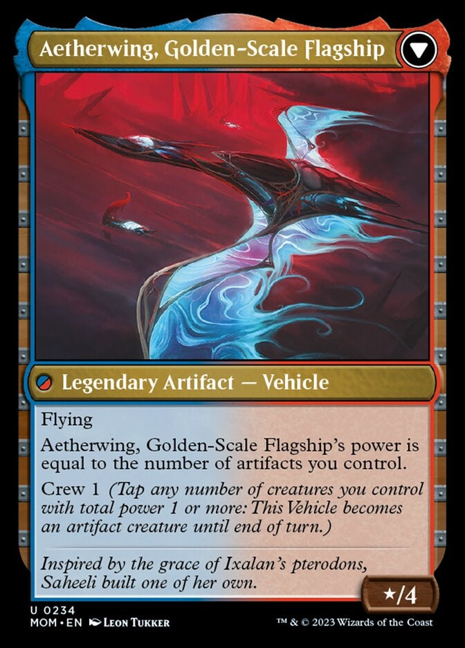 Invasion of Kaladesh // Aetherwing, Golden-Scale Flagship [