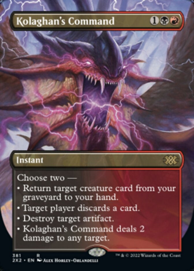 Kolaghan's Command [#381 Alternate-Art Borderless] (2X2-R)