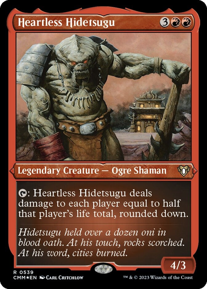 Heartless Hidetsugu [#0539 Etched Foil] (CMM-R)