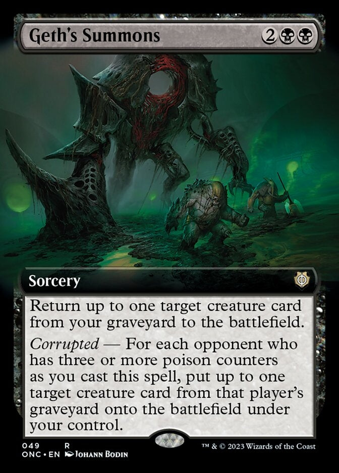 Geth's Summons [#049 Extended Art] (ONC-R)