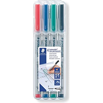 Staedtler Lumocolor Wet Erase Marker Set (4)