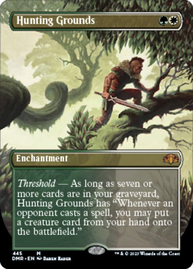 Hunting Grounds [#445 Alternate Art Borderless] (DMR-M)