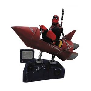 DEADPOOL ROCKET RIDE PREMIUM MOTION STATUE