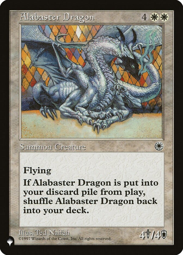 Alabaster Dragon (POR-R-LIST)