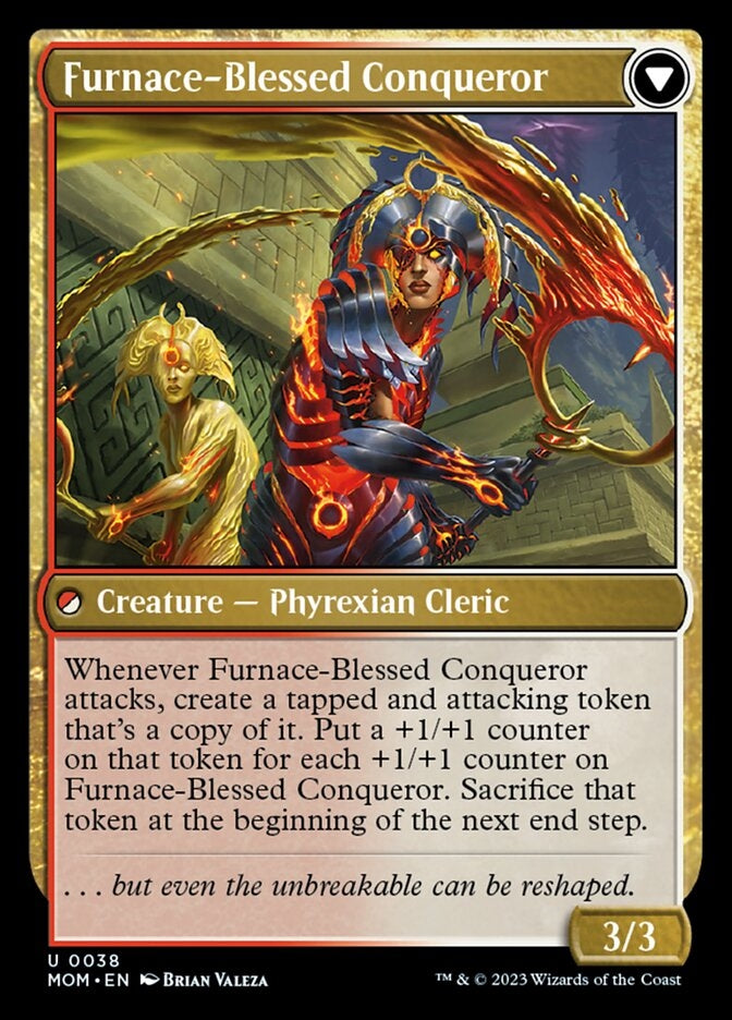 Sun-Blessed Guardian // Furnace-Blessed Conqueror [#0038] (MOM-U)
