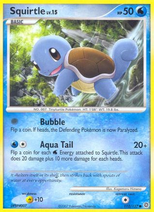 Squirtle (SW 112/132) Common - Near Mint Reverse Holofoil