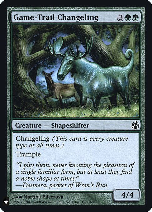 Game-Trail Changeling [Mystery Booster Retail Foils #067] (MOR-C-FOIL)