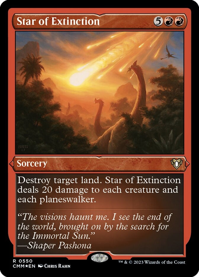 Star of Extinction [#0550 Etched Foil] (CMM-R)