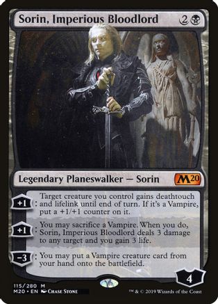 Sorin, Imperious Bloodlord (M20-M) Moderate Play