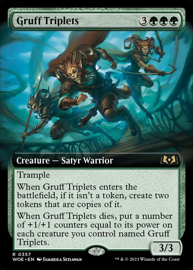 Gruff Triplets [#0357 Extended Art] (WOE-R)