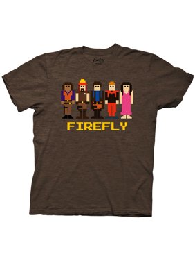 Firefly: 8-Bit Crew Chocolate Heather T-Shirt (PX) - Small