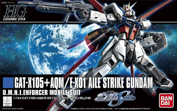 1/144 (HG-CE): Gundam SEED - #171 GAT-X105+AQM/E-X01 Aile Strike Gundam O.M.N.I. Enforcer Mobile Suit