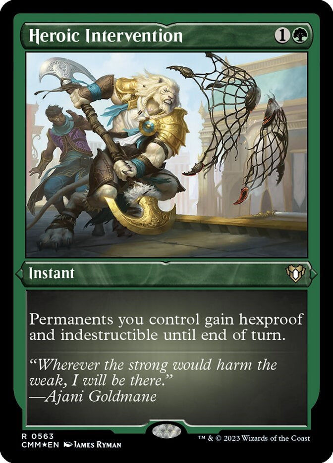 Heroic Intervention [#0563 Etched Foil] (CMM-R)