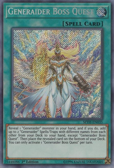Generaider Boss Quest (MYFI-EN035) 1st edition