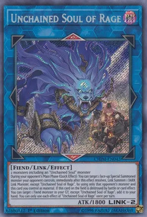 Unchained Soul of Rage (CHIM-EN043) Secret Rare - Near Mint Unlimited