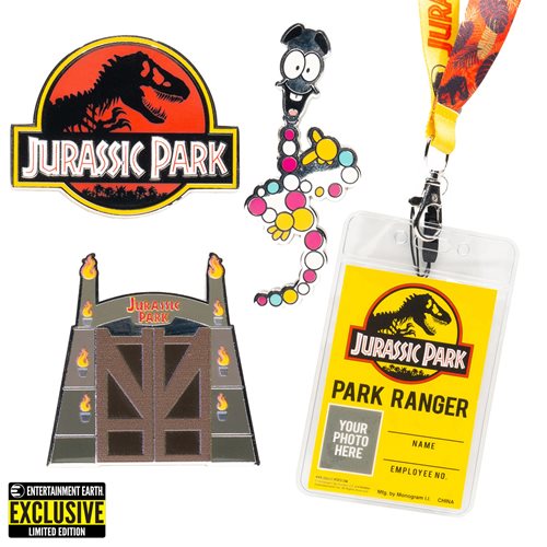 Jurassic Park Lanyard w/ Pin - Entertainment Earth Excusive