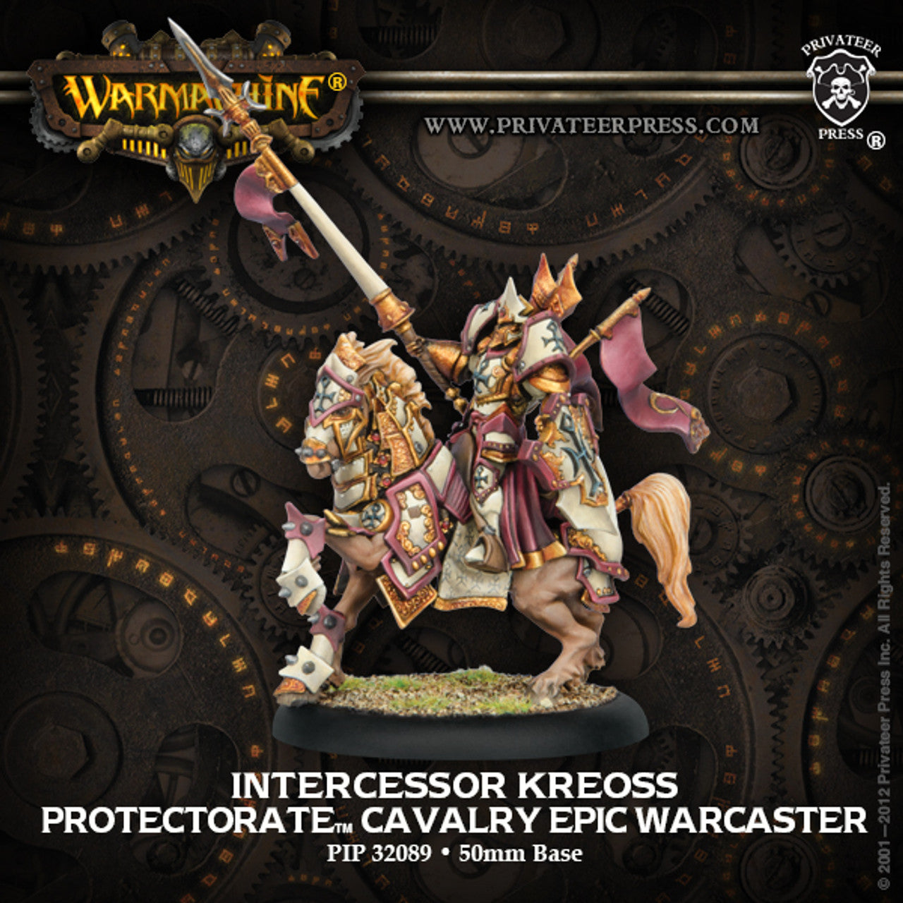 Warmachine: Protectorate - Intercessor Kreoss, Cavalry Epic Warcaster (Metal)
