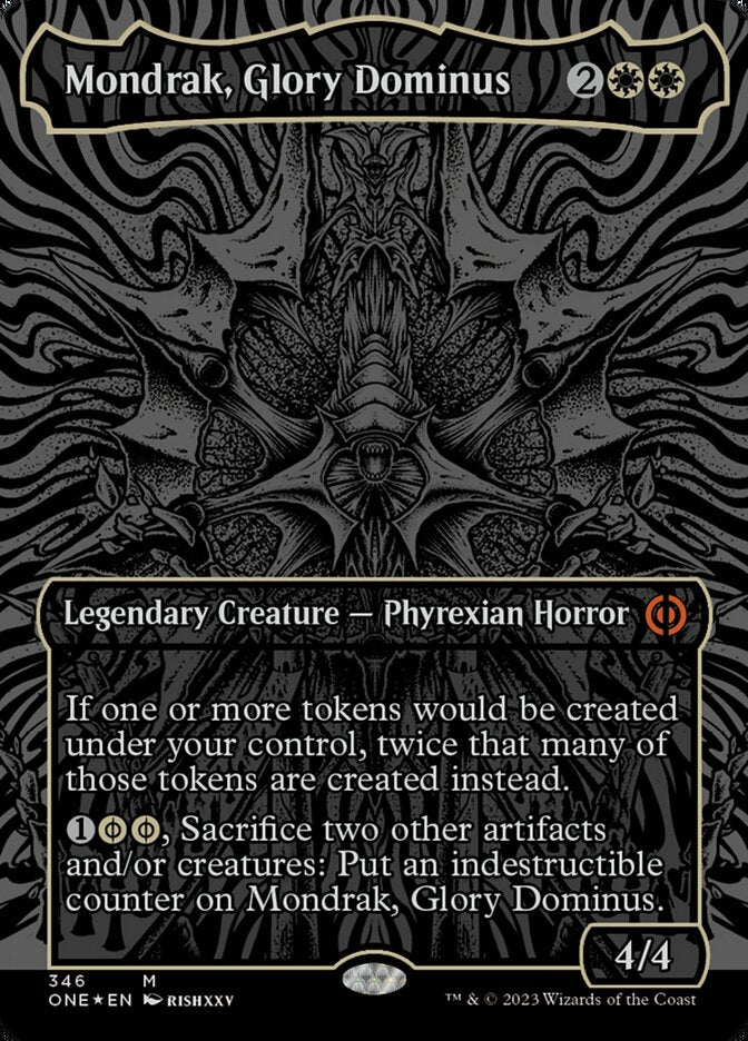 Mondrak, Glory Dominus [#346 Oilslick FOIL] (ONE-M)