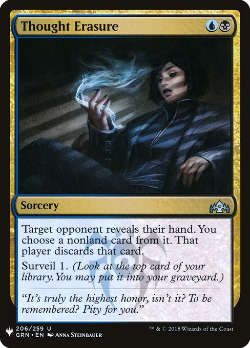 Thought Erasure [Mystery Booster #1496] (GRN-U)