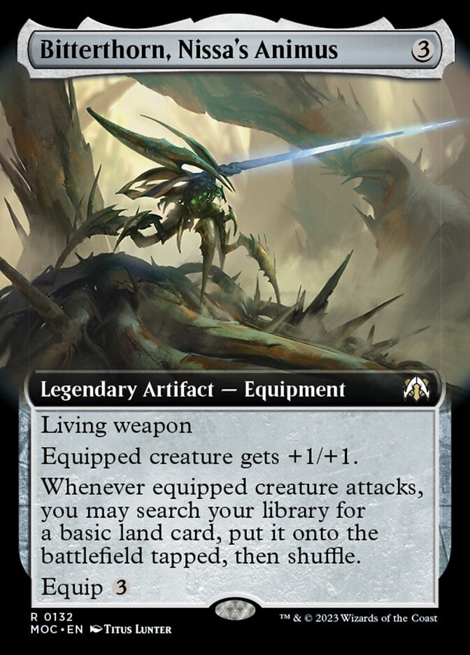 Bitterthorn, Nissa's Animus [#0132 Extended Art] (MOC-R)