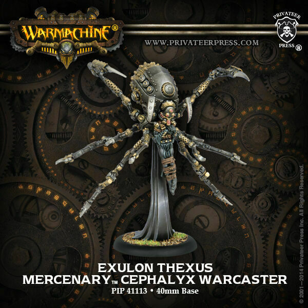 Warmachine: Mercenaries - Cephalyx: Exulon Thexus, Warcaster (Metal / Resin)