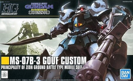 1/144 (HG-UC): Mobile Suit Gundam - MS-07B-3 Gouf Custom Principality of Zeon Ground Battle Type Mobile Suit