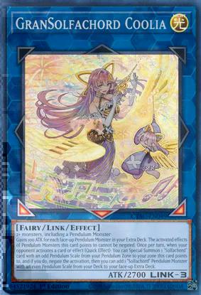 GranSolfachord Coolia (CYAC-EN049) Super Rare - Near Mint 1st Edition