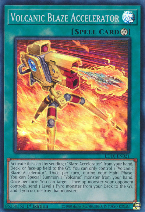 Volcanic Blaze Accelerator (LD10-EN021) Super Rare - Near Mint 1st Edition