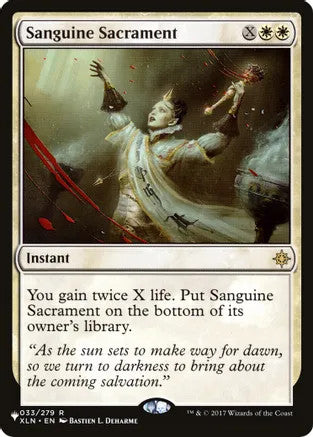 Sanguine Sacrament (XLN-R-LIST)