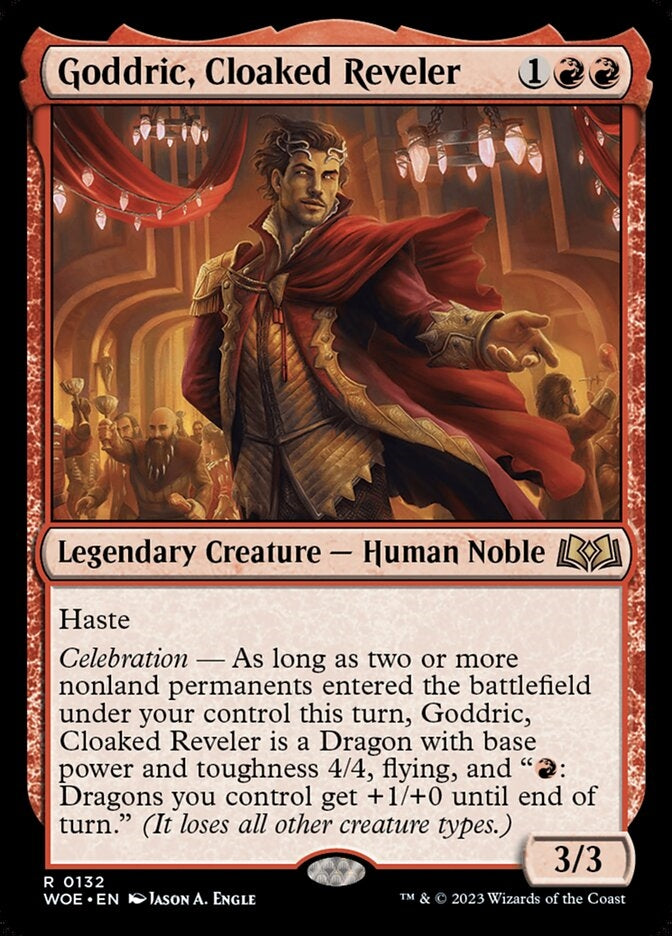 Goddric, Cloaked Reveler [#0132] (WOE-R)