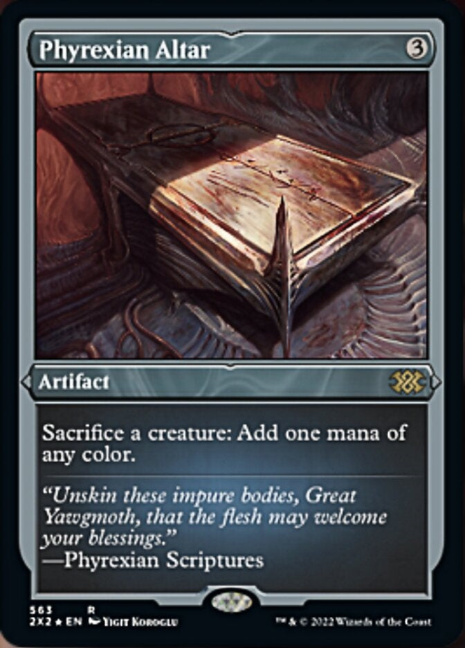 Phyrexian Altar [#563 Etched Foil] (2X2-R)