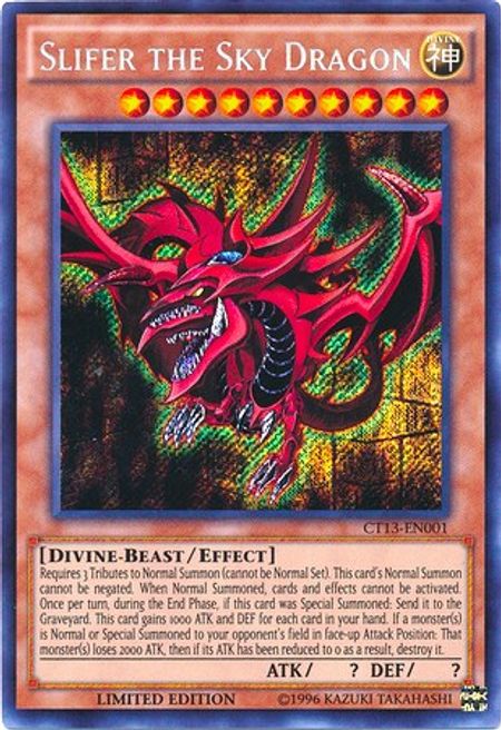Slifer the Sky Dragon (CT13-EN001) Limited Edition