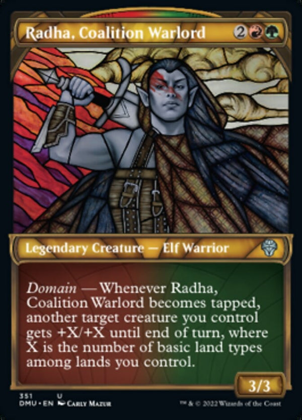 Radha, Coalition Warlord [#351 Textured FOIL] (DMU-U)