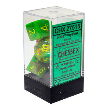 CHX27515: Vortex - Poly Set Slime w/yellow (7)