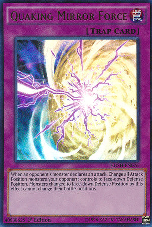 Quaking Mirror Force (BOSH-EN076) Ultra Rare - Near Mint 1st Edition