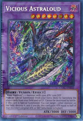 Vicious Astraloud (CYAC-EN036) Secret Rare - Near Mint 1st Edition