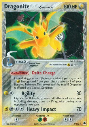 Dragonite Delta Species (3/113) Light Play