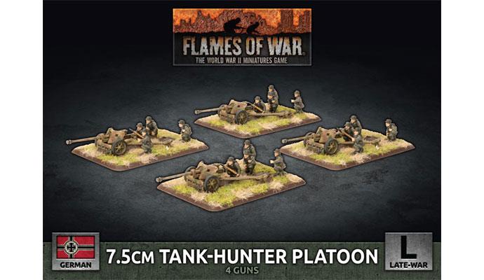 Flames of War: WWII: German (GBX148) - 7.5cm Tank Hunter Platoon (Plastic)