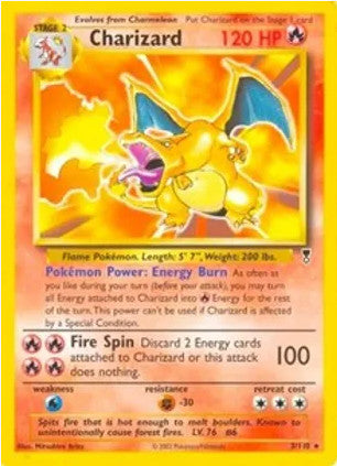 Charizard - 3/110 (WotC Legendary Collection) - Deck Exclusives (PR)