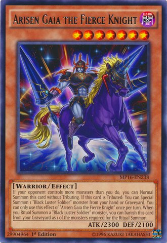 Arisen Gaia the Fierce Knight (MP16-EN238) 1st Edition