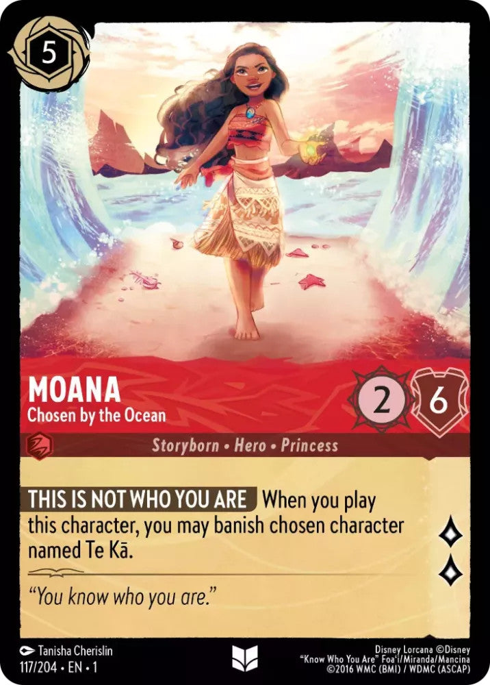 Moana - Chosen by the Ocean (The First Chapter 117/204) Uncommon - Near Mint