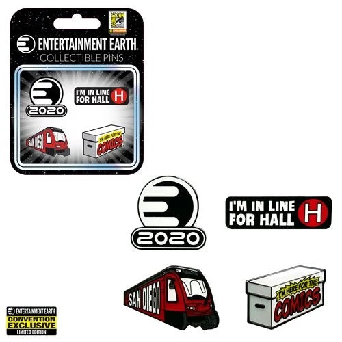 Entertainment Earth Enamel Pin Set of 4 SDCC 2020