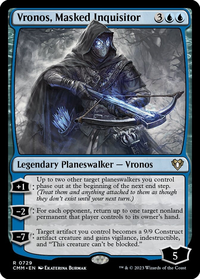 Vronos, Masked Inquisitor [#0729 New Commander Cards] (CMM-R)