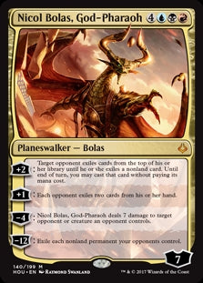 Nicol Bolas, God-Pharaoh (HOU-M) Moderate Play