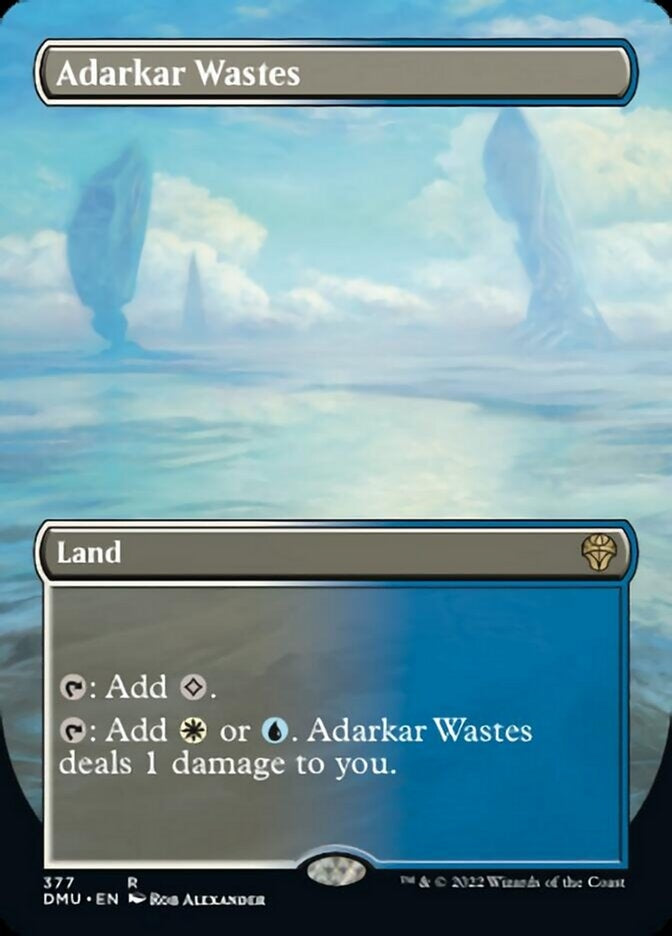 Adarkar Wastes [#377 Alternate-Art Borderless] (DMU-R)