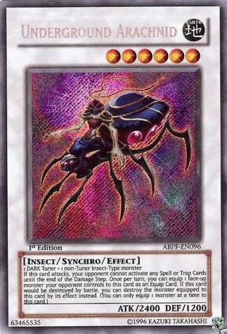 Underground Arachnid (ABPF-EN096) Secret Rare - Near Mint 1st Edition